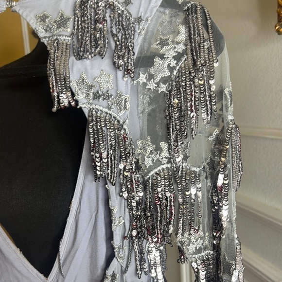 FOR LOVE & LEMONS
ETOILE SEQUIN FRINGE DRESS - Picture 14 of 17